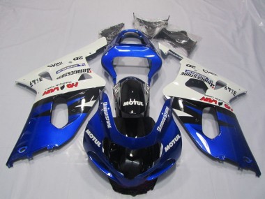 Carenados Moto Suzuki GSXR 600 2001-2003 - Blanco Azul Negro Brillante Motul Fabricantes