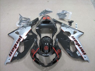 Carenados Moto Suzuki GSXR 600 2001-2003 - Plata Negro Brillante Rojo Jordan 23 Fabricantes