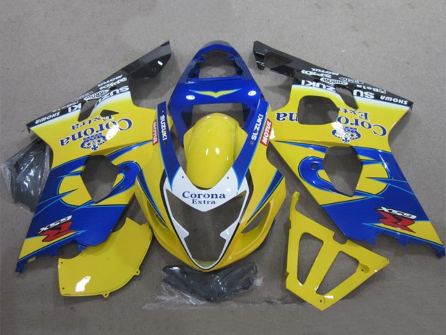 Carenados Moto Suzuki GSXR 600 2004-2005 - Amarillo Azul Blanco Negro Corona Extra Fabricantes