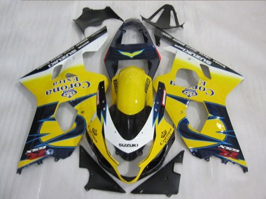 Carenados Moto Suzuki GSXR 600 2004-2005 - Amarillo Blanco Azul Corona Extra Fabricantes