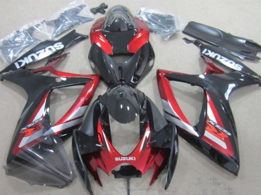 Carenados Moto Suzuki GSXR 600 2006-2007 - Negro Brillante Rojo Plata Fabricantes