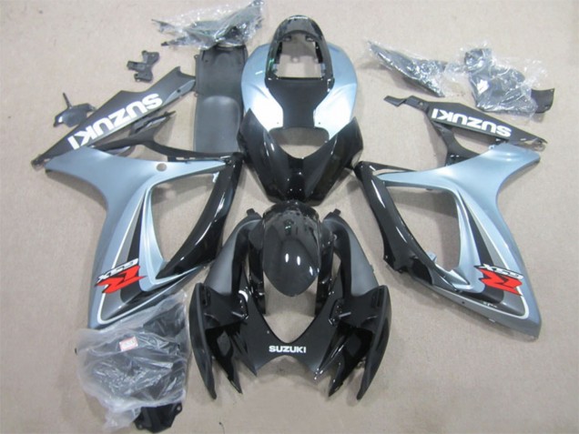 Carenados Moto Suzuki GSXR 600 2006-2007 - Gris Negro Brillante Fabricantes