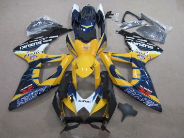 Carenados Moto Suzuki GSXR 600 2008-2010 - Blanco Amarillo Azul Alstare Corona Extra Fabricantes