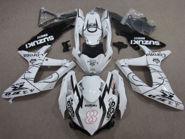 Carenados Moto Suzuki GSXR 600 2008-2010 - Blanco Negro Corona Extra Motul 8 Fabricantes