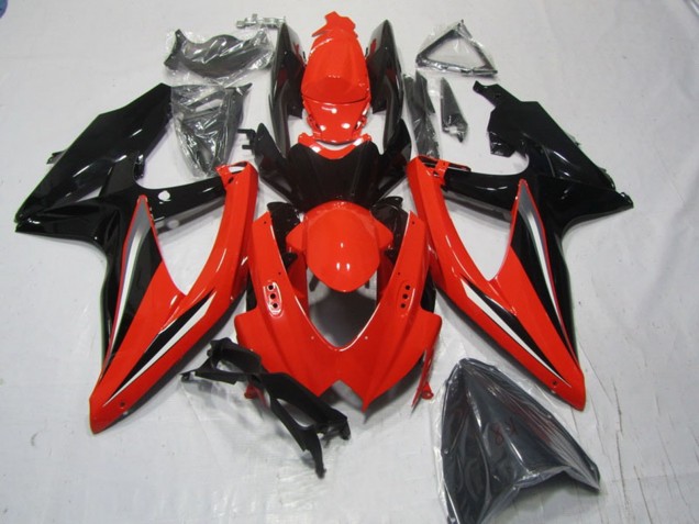 Carenados Moto Suzuki GSXR 600 2008-2010 - Rojo Negro Fabricantes