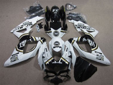 Carenados Moto Suzuki GSXR 600 2008-2010 - Blanco Negro Motul Lucky Strike Fabricantes