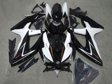 Carenados Moto Suzuki GSXR 600 2008-2010 - Blanco Negro Brillante Fabricantes