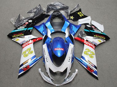 Carenados Moto Suzuki GSXR 600 2011-2024 - Azul Blanco Rojo Negro Rockstar 22 Fabricantes