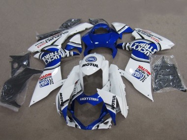 Carenados Moto Suzuki GSXR 600 2011-2024 - Azul Blanco Lucky Strike Motul Fabricantes