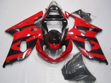 Carenados Moto Suzuki GSXR 750 2001-2003 - Rojo Negro Brillante Fabricantes
