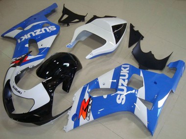 Carenados Moto Suzuki GSXR 750 2001-2003 - Blanco Azul Negro Brillante Fabricantes