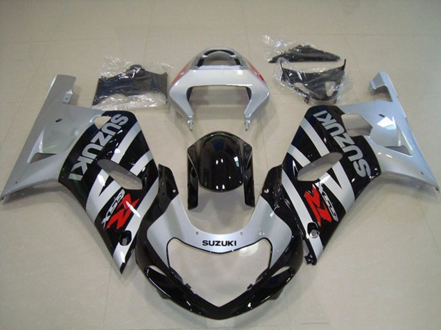 Carenados Moto Suzuki GSXR 750 2001-2003 - Plata Negro Brillante Fabricantes