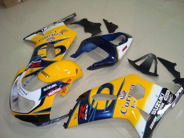 Carenados Moto Suzuki GSXR 750 2001-2003 - Amarillo Blanco Azul Alstare Corona Extra Motul Fabricantes