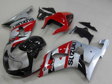 Carenados Moto Suzuki GSXR 750 2001-2003 - Rojo Plata Negro Fabricantes