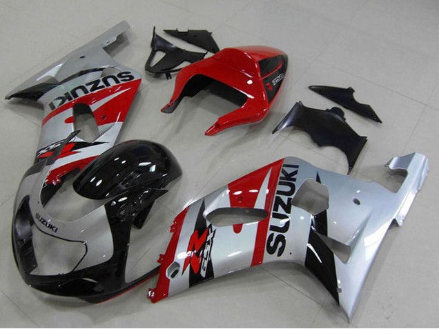 Carenados Moto Suzuki GSXR 750 2001-2003 - Rojo Plata Negro Fabricantes