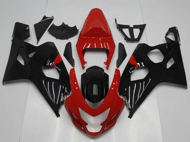 Carenado Moto Suzuki GSXR 750 2004-2005 - Rojo Negro Brillante Fabricantes