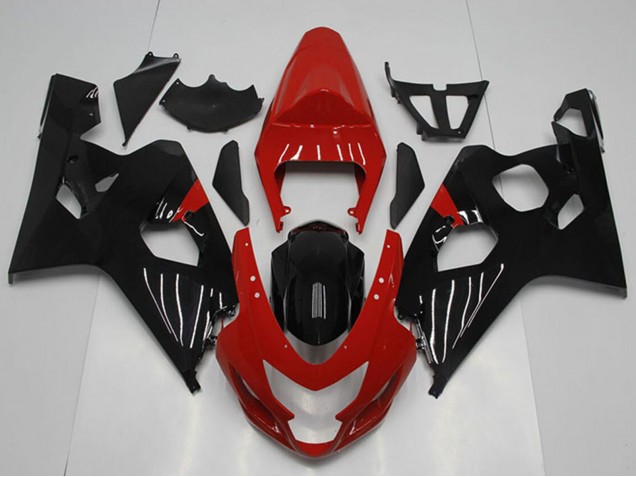 Carenado Moto Suzuki GSXR 750 2004-2005 - Rojo Negro Brillante Fabricantes