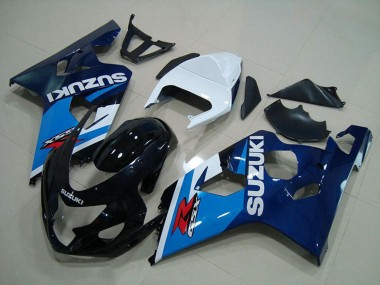 Carenados Moto Suzuki GSXR 750 2004-2005 - Blanco Azul Negro Brillante Fabricantes