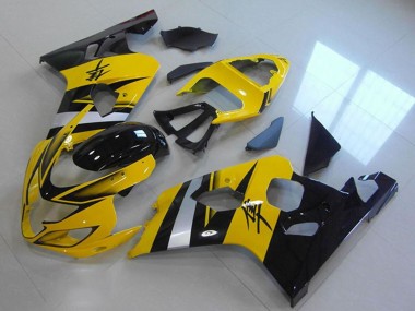 Carenados Moto ABS Suzuki GSXR 750 2004-2005 - Amarillo Plata Negro Fabricantes