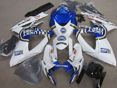 Carenados Moto Suzuki GSXR 750 2006-2007 - Blanco Azul Michelin Motul Lucky Strike Fabricantes