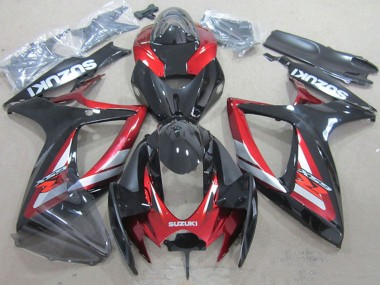 Carenados Moto Suzuki GSXR 750 2006-2007 - Rojo Negro Brillante Fabricantes