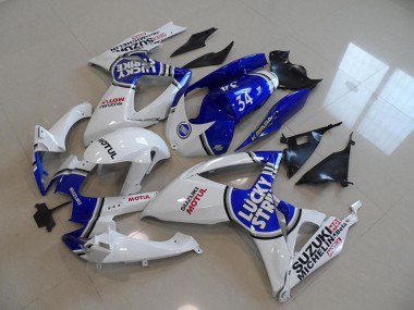 Carenados Moto Suzuki GSXR 750 2006-2007 - Blanco Azul Lucky Strike Motul 34 Fabricantes