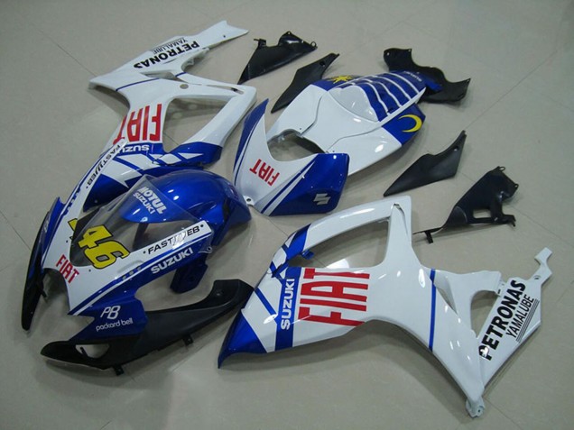Carenados Moto Suzuki GSXR 750 2006-2007 - Blanco Azul Rojo Fiat 46 Fabricantes