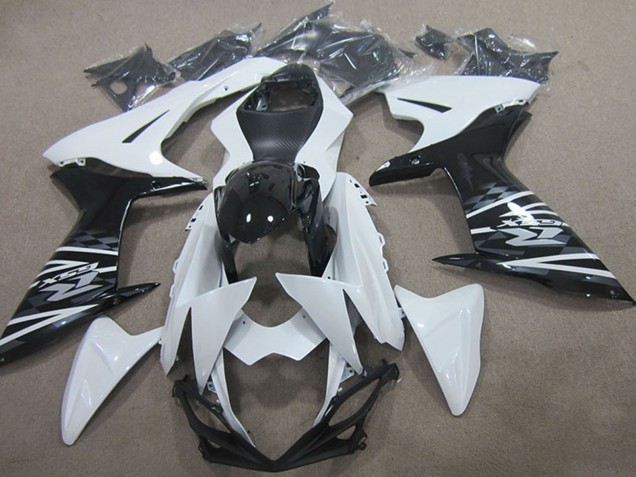 Carenado Moto Suzuki GSXR 750 2011-2024 - Blanco Negro Fabricantes