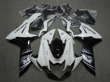 Carenados Moto Suzuki GSXR 750 2011-2024 - Blanco Negro Fabricantes