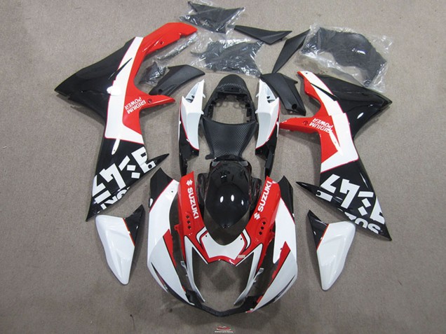 Carenados Moto Suzuki GSXR 750 2011-2024 - Negro Rojo Fabricantes