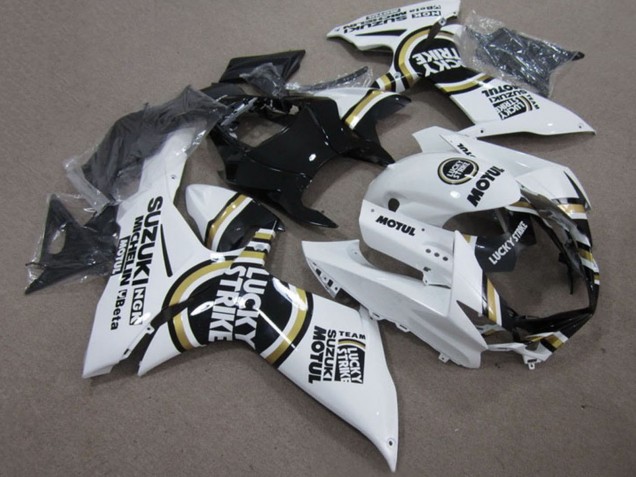 Carenados Moto Suzuki GSXR 750 2011-2024 - Blanco Lucky Strike Negro Motul Fabricantes