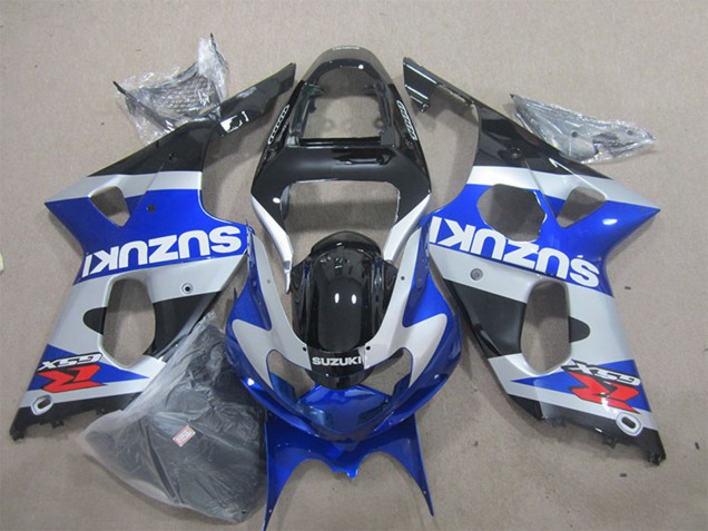 Carenados Moto Suzuki GSXR 1000 2000-2002 - Azul Plata Negro Rojo Blanco Calcomanía Fabricantes