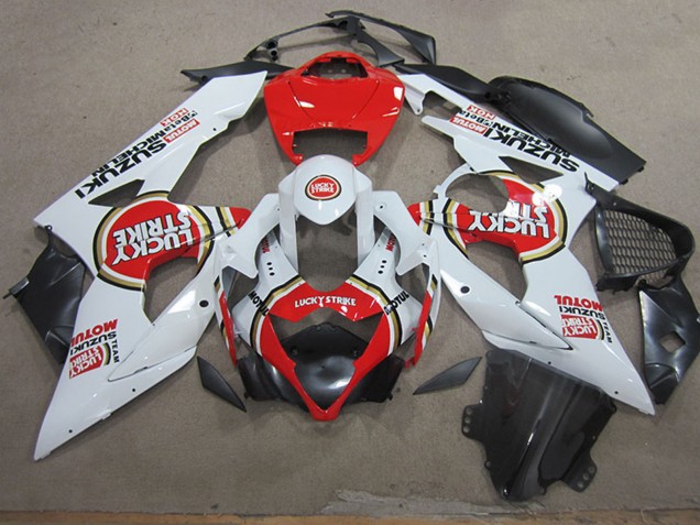 Carenados Moto Suzuki GSXR 1000 2005-2006 - Blanco Rojo Lucky Strike Motul Fabricantes