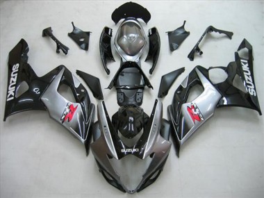 Kits Carenado Moto Suzuki GSXR 1000 2005-2006 - Negro Brillante Plata Rojo Fabricantes