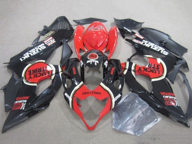 Carenados Moto Suzuki GSXR 1000 2005-2006 - Negro Rojo Lucky Strike Motul Fabricantes