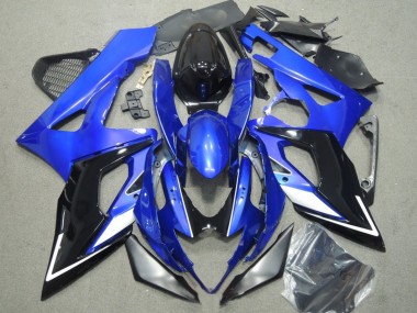 Carenados Moto Suzuki GSXR 1000 2005-2006 - Azul Blanco Plata Negro Fabricantes