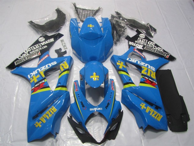 Carenado Moto Suzuki GSXR 1000 2007-2008 - Azul Oro Negro Rizla Fabricantes
