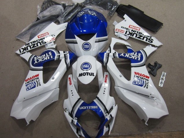 Carenados Moto Suzuki GSXR 1000 2007-2008 - Blanco Azul Lucky Strike Rojo Motul Fabricantes
