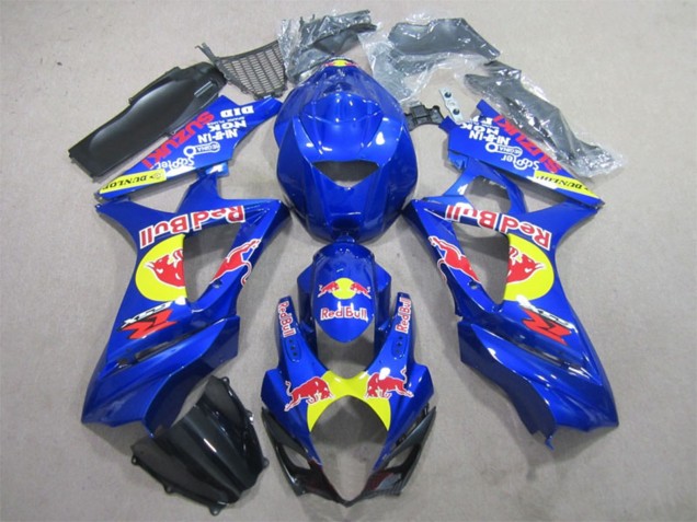 Carenados Moto Suzuki GSXR 1000 2007-2008 - Azul Amarillo Negro Rojo Bull Fabricantes