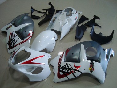 Carenados Moto Suzuki GSXR 1300 Hayabusa 1996-2007 - Blanco Rojo Gris Mate Fabricantes