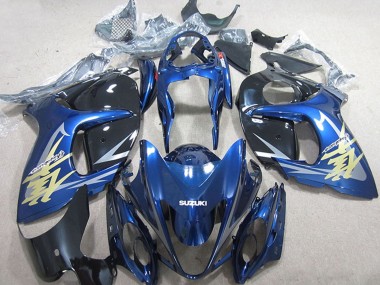 Carenados Moto Suzuki GSXR 1300 Hayabusa 2008-2020 - Azul Blanco Oro Calcomanía Fabricantes