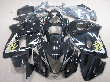 Carenados Moto Suzuki GSXR 1300 Hayabusa 2008-2020 - Negro Brillante Blanco Oro Calcomanía Fabricantes