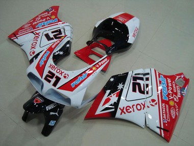 Carenados Moto Ducati 748 916 996 996S 1993-2005 - Blanco Rojo Negro Brillante Valsir Xerox 21 Fabricantes