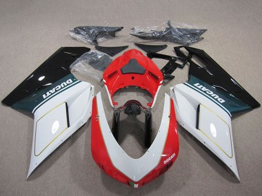 Kits Carenado Moto Ducati 848 1098 1198 2007-2014 - Blanco Rojo Negro Brillante Fabricantes
