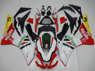 Carenados Moto Aprilia RSV4 1000 2009-2015 - Blanco Rojo Verde Amarillo Negro Alitalia Fabricantes