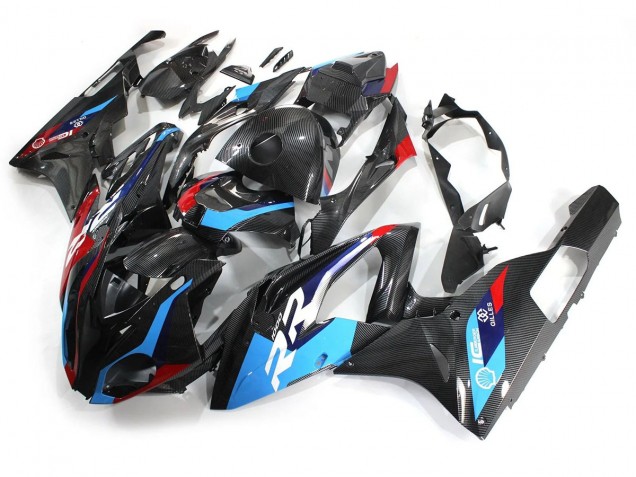 Carenados Moto BMW S1000RR 2015-2016 - Azul Rojo FibraCarbono Fabricantes