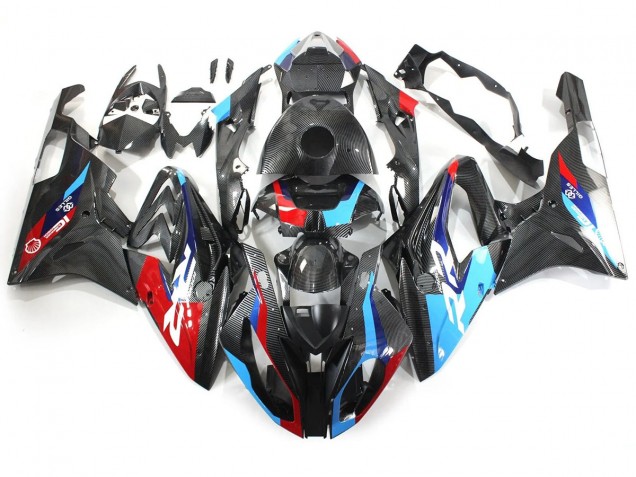 Carenados Moto BMW S1000RR 2015-2016 - Azul Rojo FibraCarbono Fabricantes