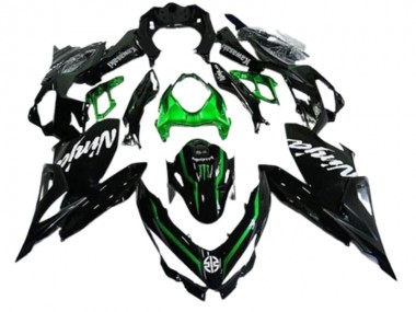 Carenados Moto Kawasaki EX400 2018-2024 - Negro Brillante Verde Monstruo Fabricantes