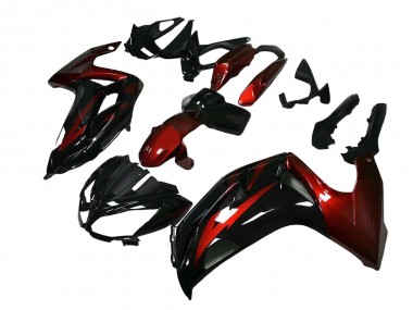 Carenados Moto Kawasaki EX650 2012-2016 - Rojo Negro Brillante Fabricantes
