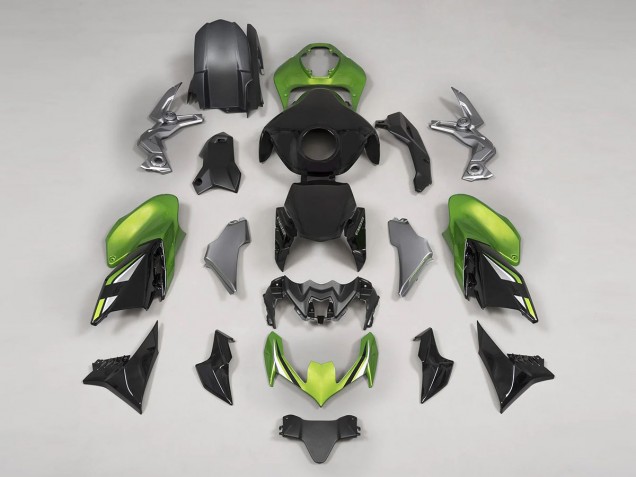 Carenados Moto Kawasaki Z900 2020-2024 - Negro Verde Fabricantes